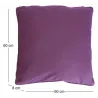 Coussin carré pour dossier de canapé 60 cm