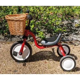 Panier à vélo en osier naturel