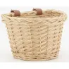Panier à vélo en osier naturel