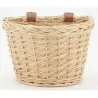 Panier à vélo en osier naturel
