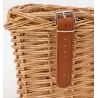 Panier à vélo en osier naturel