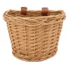 Panier à vélo en osier naturel