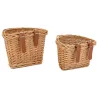 Panier à vélo en osier naturel