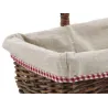 Panier en osier brut "Vintage chic"