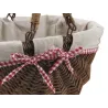 Panier en osier brut "Vintage chic"