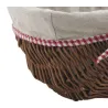 Panier en osier brut "Vintage chic"