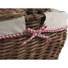 Panier en osier brut "Vintage chic"