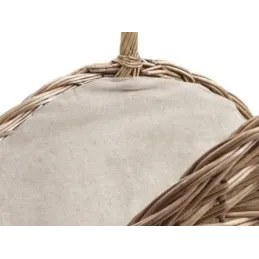 Paniers à bûches en osier vieilli