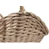 Paniers à bûches en osier vieilli