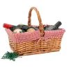 Panier rectangulaire en osier fendu "Campagne Chic"