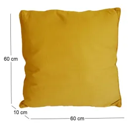 Coussin en coton coloré Salsa 60 cm