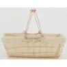 Panier rectangulaire en métal cuivré "Élégance Cuivrée"