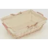 Panier rectangulaire en métal cuivré "Élégance Cuivrée"