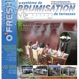 Brumisateur de terrasse 6 buses 6 mètres