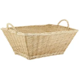 Corbeille à linge en osier fendu