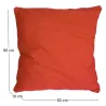 Coussin en coton coloré Salsa 60 cm