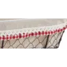 Corbeille grillage et jute Vichy Chic (lot de 2)
