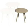 Table basse de jardin en acier Massai 40 cm