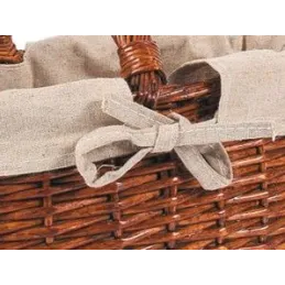 Panier enfant ovale en osier et jute