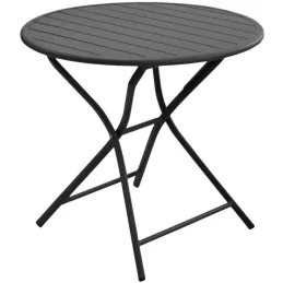 Table de jardin ronde en aluminium 2 personnes Globe