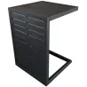 Table basse de jardin en aluminium 2 positions Lou