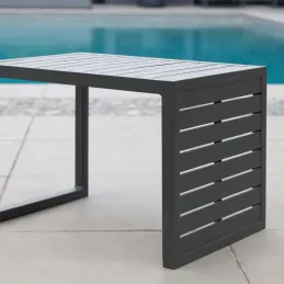 Table basse de jardin en aluminium 2 positions Lou
