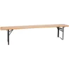 Ensemble table et banc de jardin Brasseur