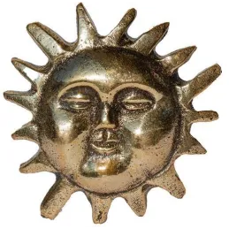 Bouton de porte en laiton recyclé Soleil