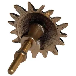 Bouton de porte en laiton recyclé Soleil