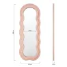 Miroir cadre en tissu Charlotte