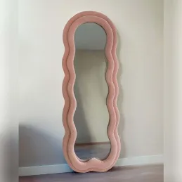 Miroir cadre en tissu Charlotte