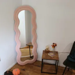 Miroir cadre en tissu Charlotte