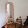 Miroir cadre en tissu Charlotte