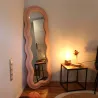 Miroir cadre en tissu Charlotte