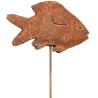 Poisson en fer forgé rouillé sur pic Ben