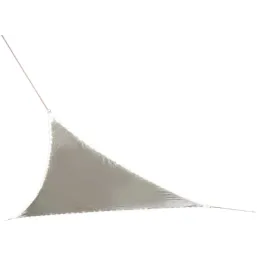 Voile d'ombrage triangulaire avec leds solaires intégrées Night and day