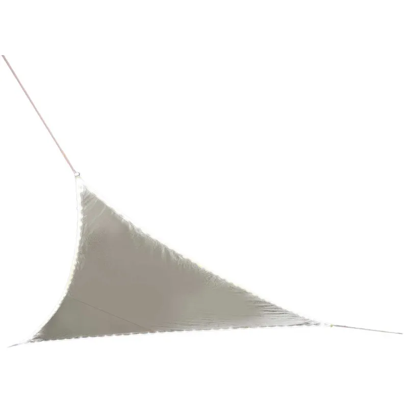 Voile d'ombrage triangulaire avec leds solaires intégrées Night and day