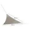 Voile d'ombrage triangulaire avec leds solaires intégrées Night and day
