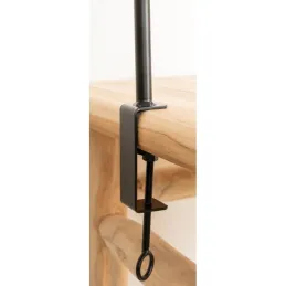Barre étagère pour décoration de table en métal noir