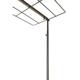 Barre étagère pour décoration de table en métal noir