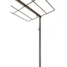 Barre étagère pour décoration de table en métal noir
