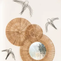 Décor mural Oiseaux en métal (lot de 3)