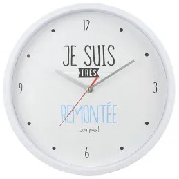 Horloge moderne 30 cm Je suis...