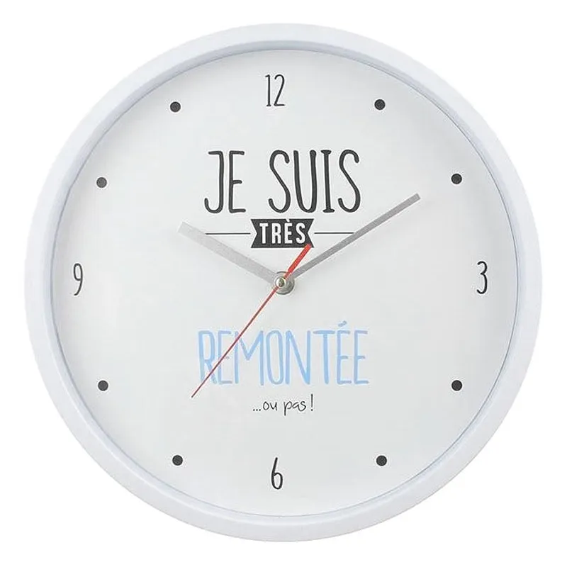 Horloge moderne 30 cm Je suis...