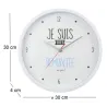 Horloge moderne 30 cm Je suis...