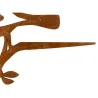 Décors de jardin en métal Oiseaux (lot de 2)