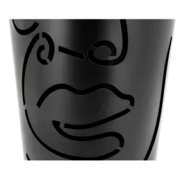 Porte-parapluie en métal noir Visage