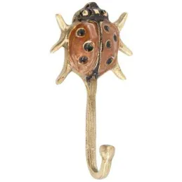 Patère en laiton recyclé Lady Bug