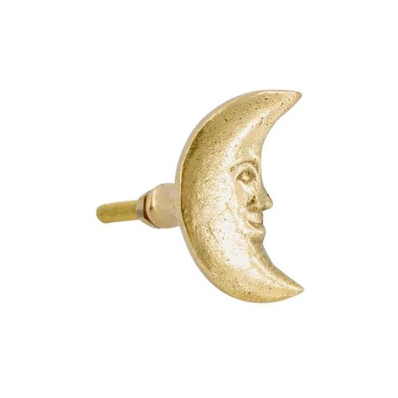 Bouton de porte en laiton recyclé Moon
