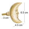 Bouton de porte en laiton recyclé Moon
